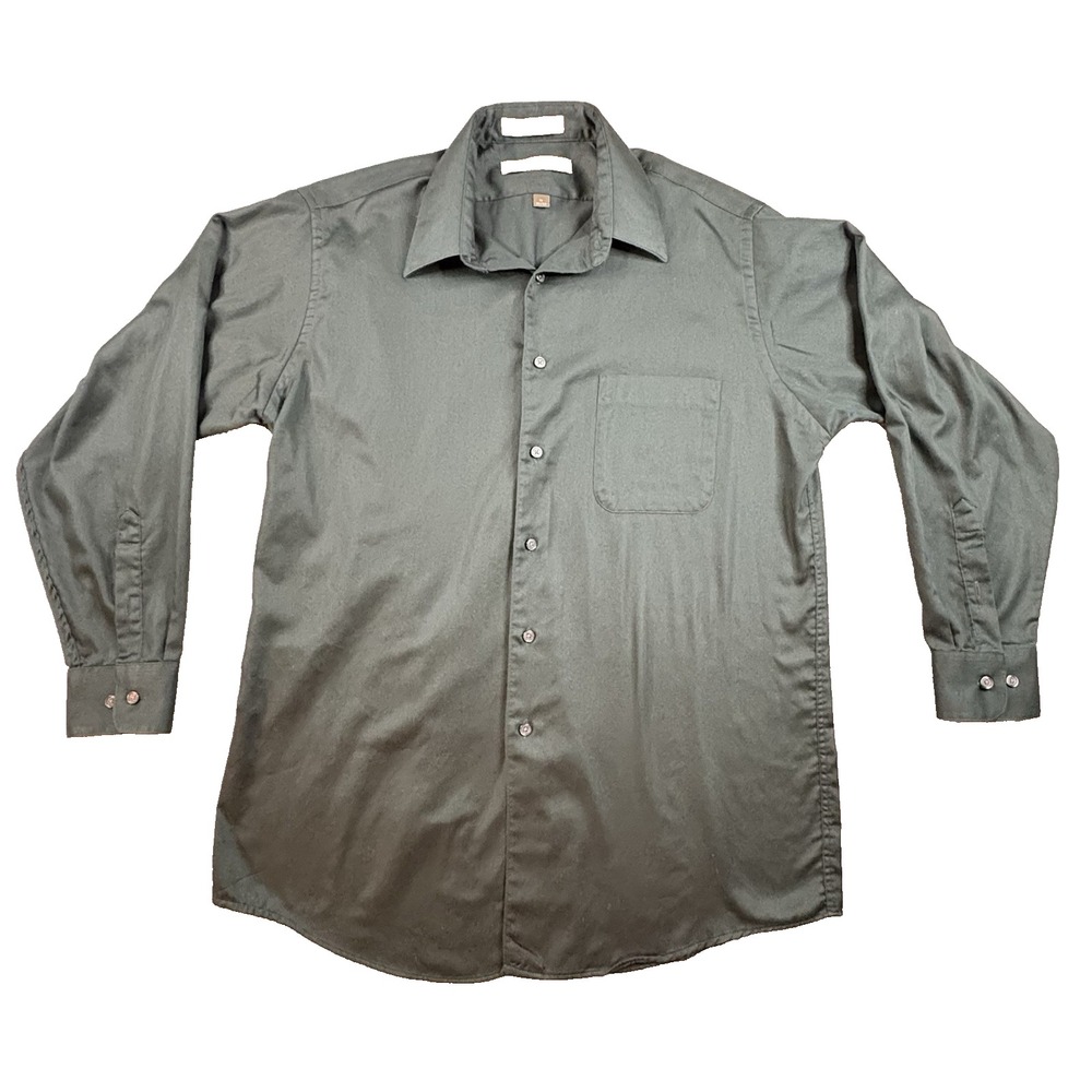 Claybrooke Men's L Long‎ Sleeve Button Down Shirt SEE DESCRIPTION